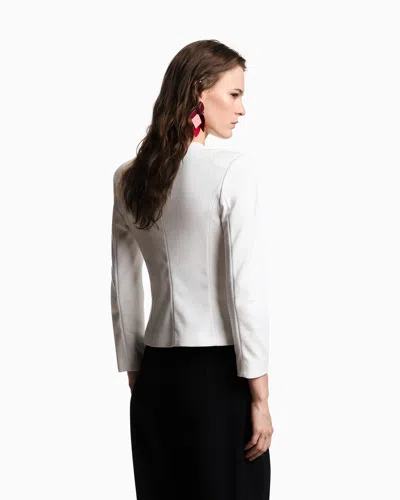 Emporio Armani Milano-stitch Jacket With Shoulder Pads