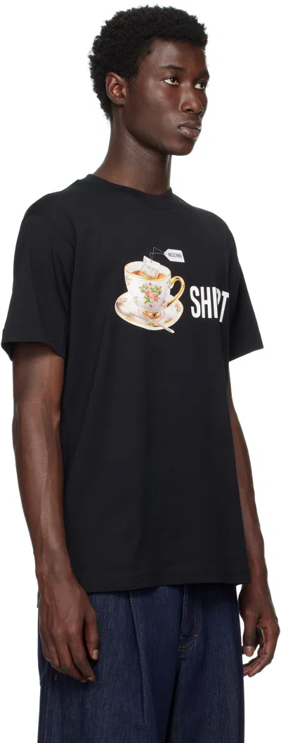 Moschino T-shirt Whit Maxi Print