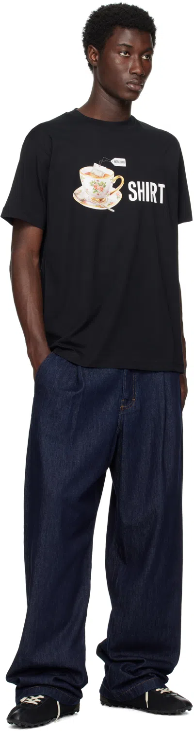 Moschino T-shirt Whit Maxi Print