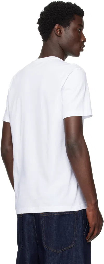 Moschino Teddy Logo Print Crewneck T-shirt In White