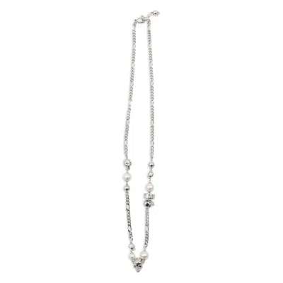 Alexander Mcqueen 925 Silver Necklace In Silver
