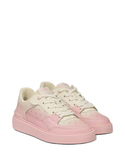 Balmain B-court Flip Sneakers In Pink