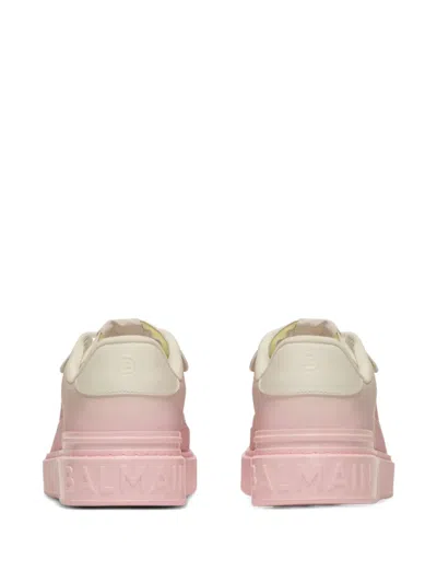 Balmain B-court Flip Sneakers In Pink