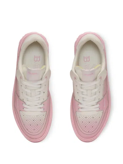 Balmain B-court Flip Sneakers In Pink
