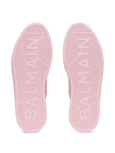 Balmain B-court Flip Sneakers In Pink