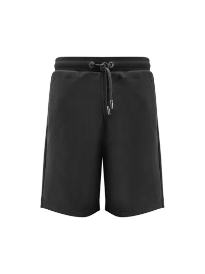 Ami Alexandre Mattiussi Ami Paris Ami De Coeur Logo Embossed Drawstring Shorts In Black
