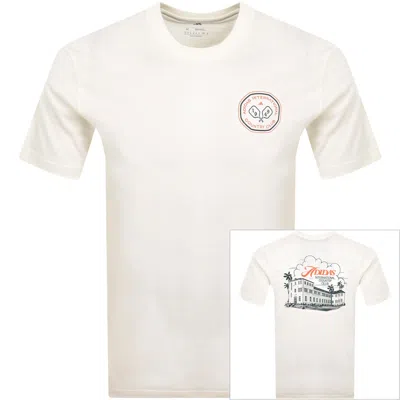 Adidas Sportswear Club Scenic T Shirt Off White In White