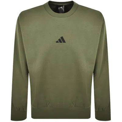 Adidas Sportswear Feel Cozy Sweatshirt Green In Green