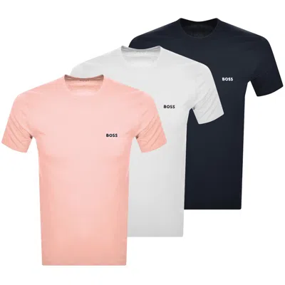 Hugo Boss Boss Multi Colour Triple Pack T Shirts In Multi