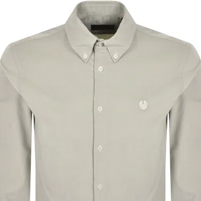 Belstaff Corduroy Street Shirt Cement Grey In Gray