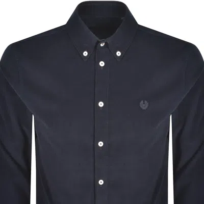 Belstaff Corduroy Street Shirt Dark Ink Navy In Blue