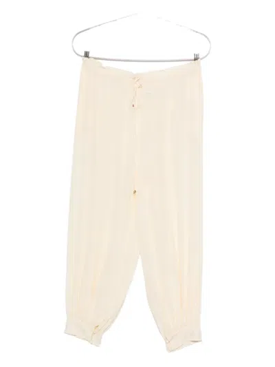 Chloé Drawstring Trousers In White