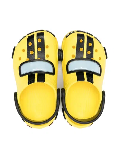 Crocs Yellow Kids' I Am Race Car Classic Rubber Clogs Eur 20 / 4 Uk In Multi