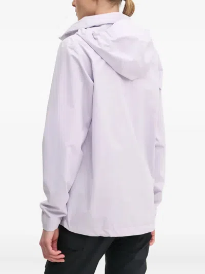 Adidas Originals Hooded Climaproof Jacket In Purple