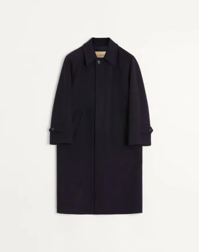 Valentino Single-breasted Wool And Cashmere Coat In Black