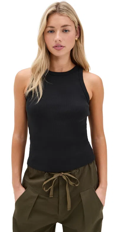 Jenni Kayne Cotton Rib Tank Black