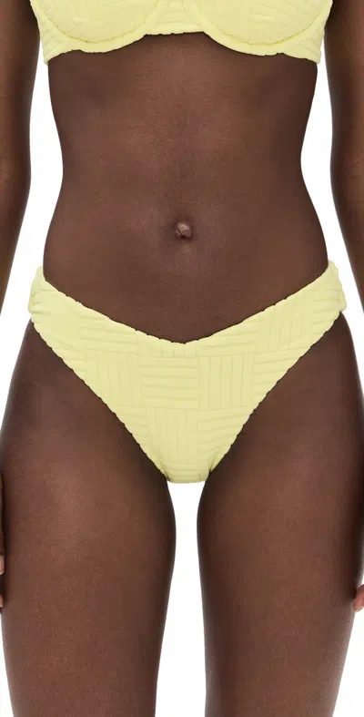 Beach Riot Vanessa Bottoms Citrine Crush In Yellow