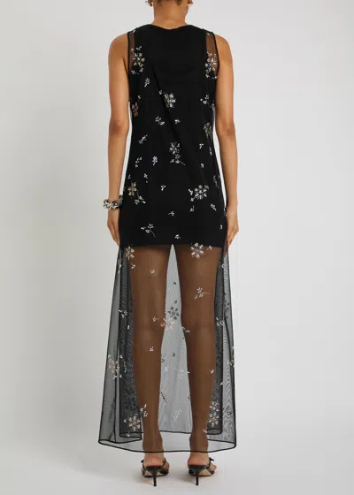 Rabanne Bead-embellished Tulle Maxi Dress