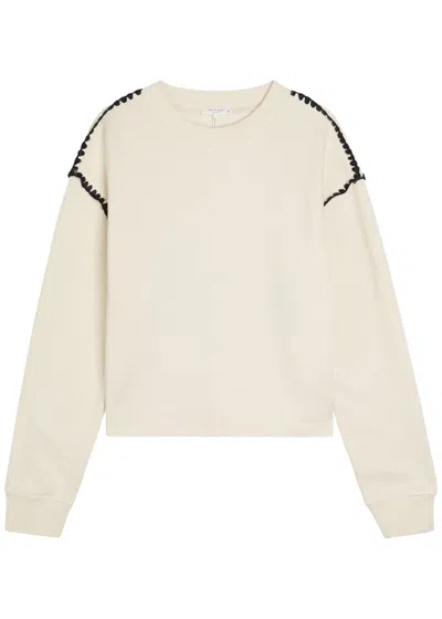 Rag & Bone Vintage Terry Blanket Stitch Cotton-blend Sweatshirt