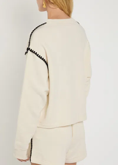 Rag & Bone Vintage Terry Blanket Stitch Cotton-blend Sweatshirt