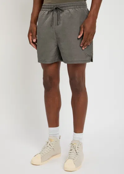 Represent Smart Logo-embroidered Shell Swim Shorts In Brown