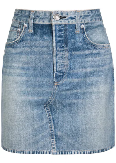 Rag & Bone Miramar Ponte Printed Stretch-jersey Mini Skirt