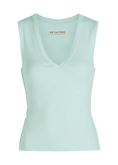 Free People Neria Ribbed Stretch-cotton Tank