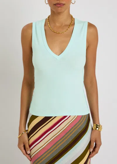 Free People Neria Ribbed Stretch-cotton Tank