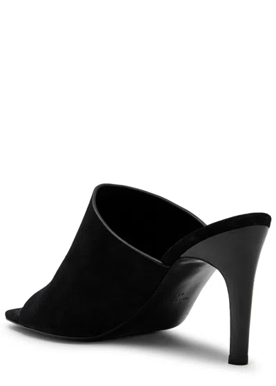 Totême Black Open Toe Heels
