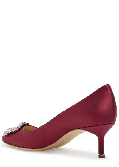 Manolo Blahnik Hangisi Crystal-buckle Pumps