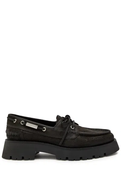 Alexander Wang Carson 50 Waxed Suede Boat Shoes