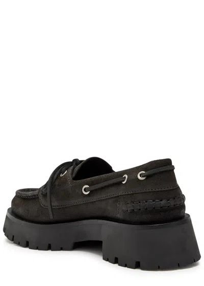 Alexander Wang Carson 50 Waxed Suede Boat Shoes