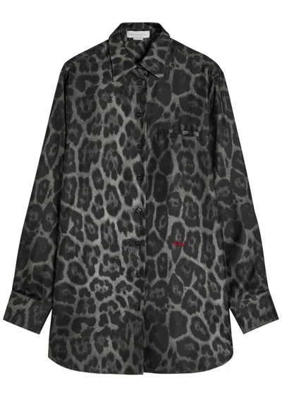 Stella Mccartney Oversized Leopard Print Shirt