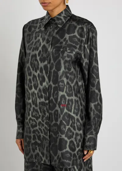 Stella Mccartney Oversized Leopard Print Shirt