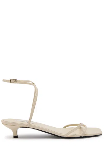 Totême Toteme 40 Leather Sandals In White