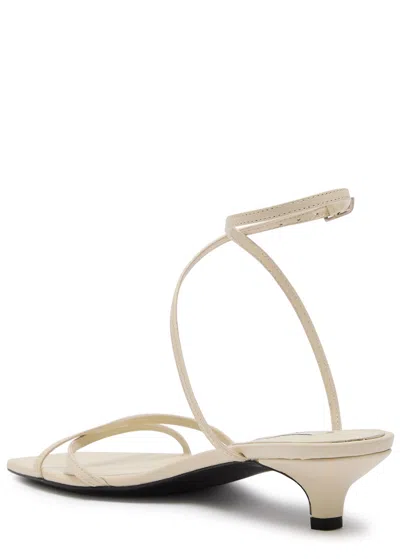 Totême Toteme 40 Leather Sandals In White