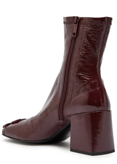 Courrèges Courregès Reedition Ankle Boots In Burgundy