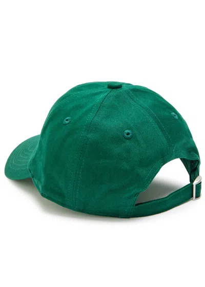 Drôle De Monsieur Nfpm Embroidered Cotton Cap In Green