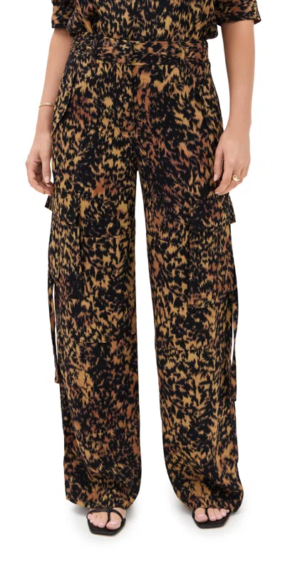 Ulla Johnson Pax Mid Rise Pants Savannah In Brown