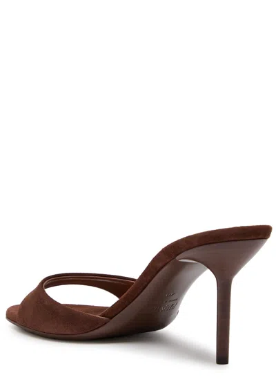 Paris Texas Lidia 70 Suede Mules In Brown