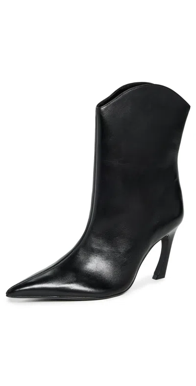 Schutz Maryann Curve Boots Black In Black