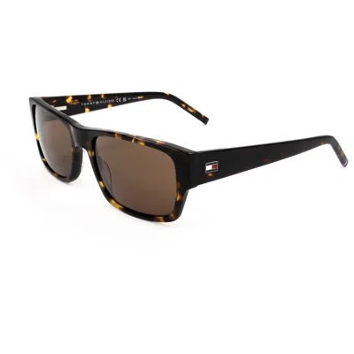 Tommy Hilfiger Men's 56 Mm Brown Sunglasses