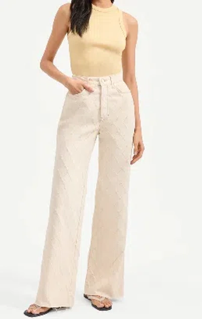 Veronica Beard Printed Wide-leg Jeans