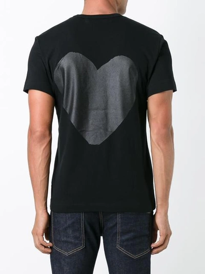 Shop Comme Des Garçons Play Logo Print T-shirt