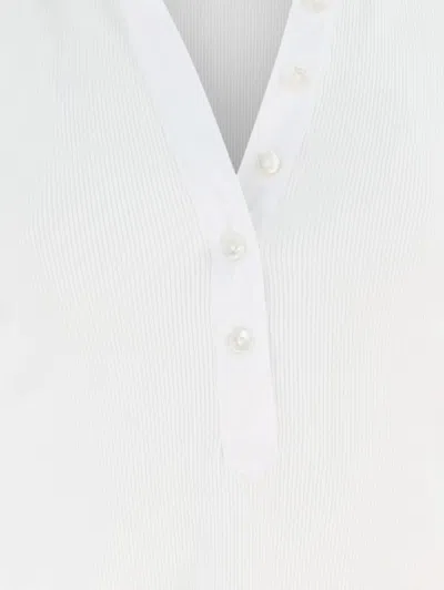 Veronica Beard Kearney Button-down Tee In White In White