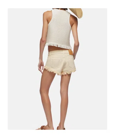 Attico Belt Loop Shorts In Gray