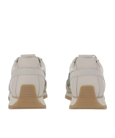 Hogan Leather Lace-up Trainers In Neutral