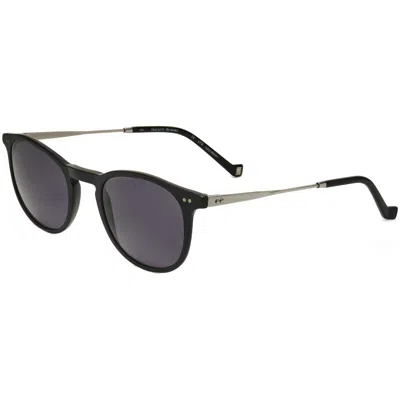 Hackett Men's 48 Mm Grey Sunglasses In Black