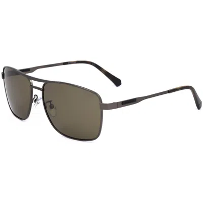 Polaroid Men's 59 Mm Brown Sunglasses In Green