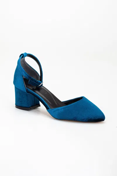 Forever & Always Shoes Marcelle Low Block Heel Pumps